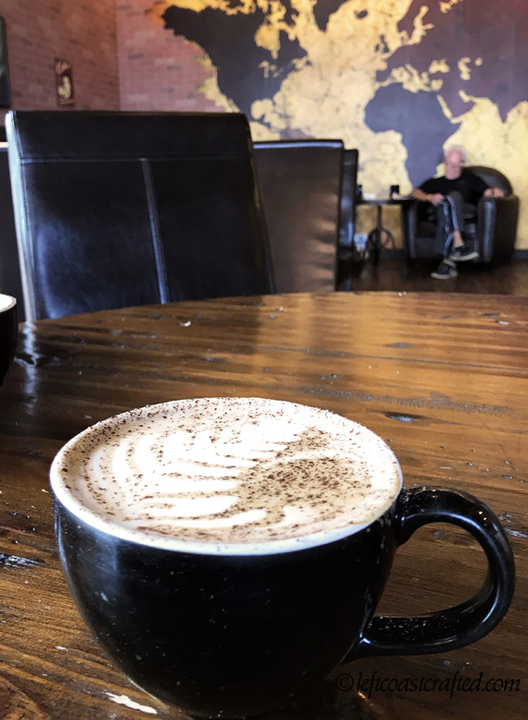 Mexican Mocha at Rogue Roasters in Grants Pass, Oregon.
