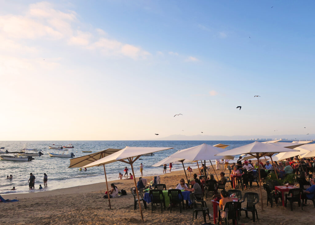 Los Muertos Beach in Zona Romantica Puerto Vallarta