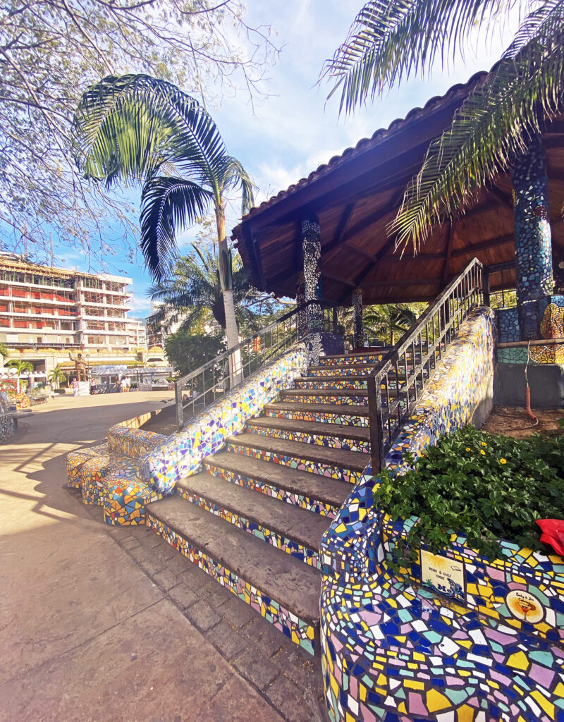 Mosaic Tile Park in Puerto Vallarta Zona Romantica neighborhood